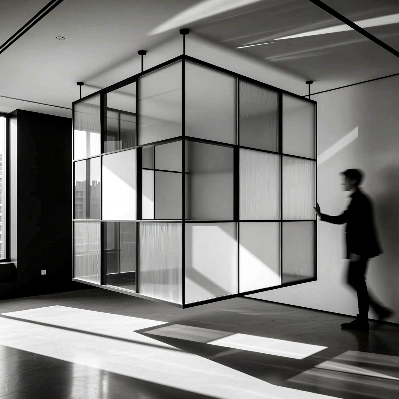 Free Geometric Glass Partition Image - Minimalist, Geometric, Glass ...