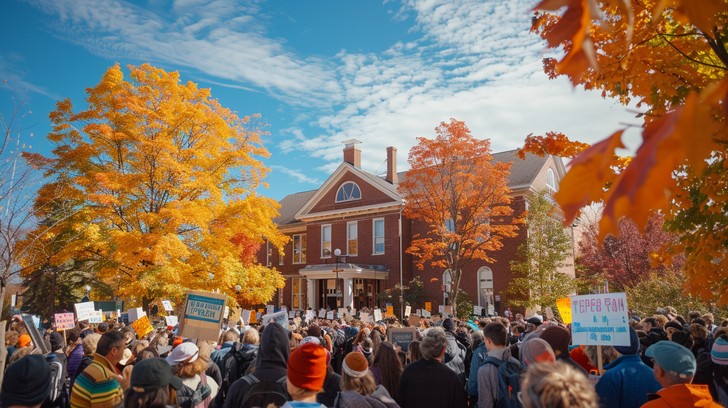 Download Historic Rally Gathered Image - Crowd, Rally, Monument | StockCake