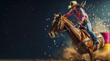 Free Barrel Racing Action Image - Rodeo, Horse, Barrel | Download at ...