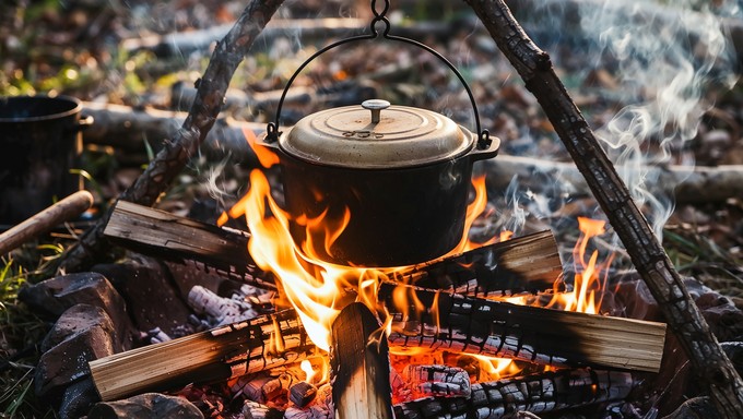Embers Cooking Free Campfire Cooking Tradition Image - Campfire, Cooking, Vintage ...