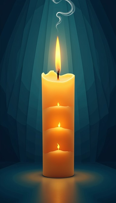 Light Rays From Candle Free Ascending Golden Light Image - Candle, Flame, Illumination ...