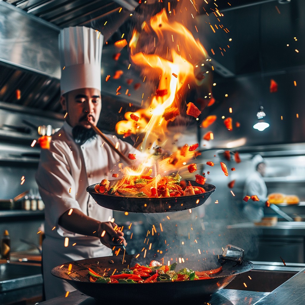 Free Fiery Cooking Display Image - Chef, Cooking, Fire | Download at ...