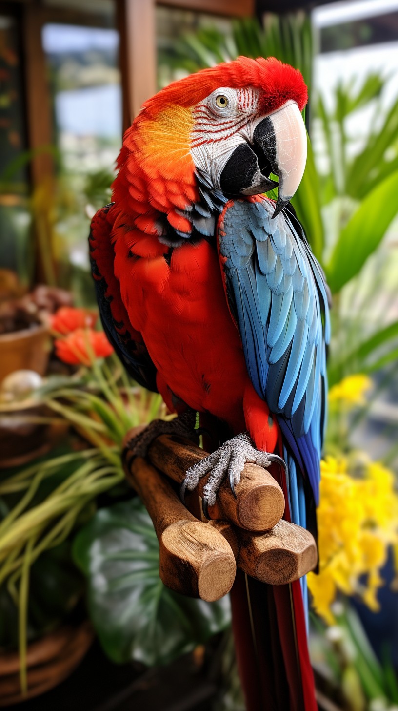 Free Vibrant Macaw Perch Image - Macaw, Scarlet, Parrot | Download at ...