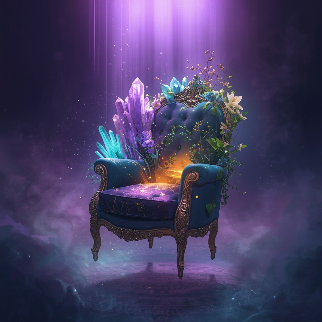 Download Mystical Floating Throne Image - Fantasy, Surreal, Armchair ...