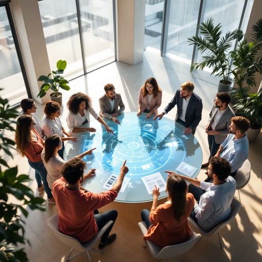 Team Table For Inovation Free Innovation In Action Image - Collaboration, Innovation, Teamwork ...