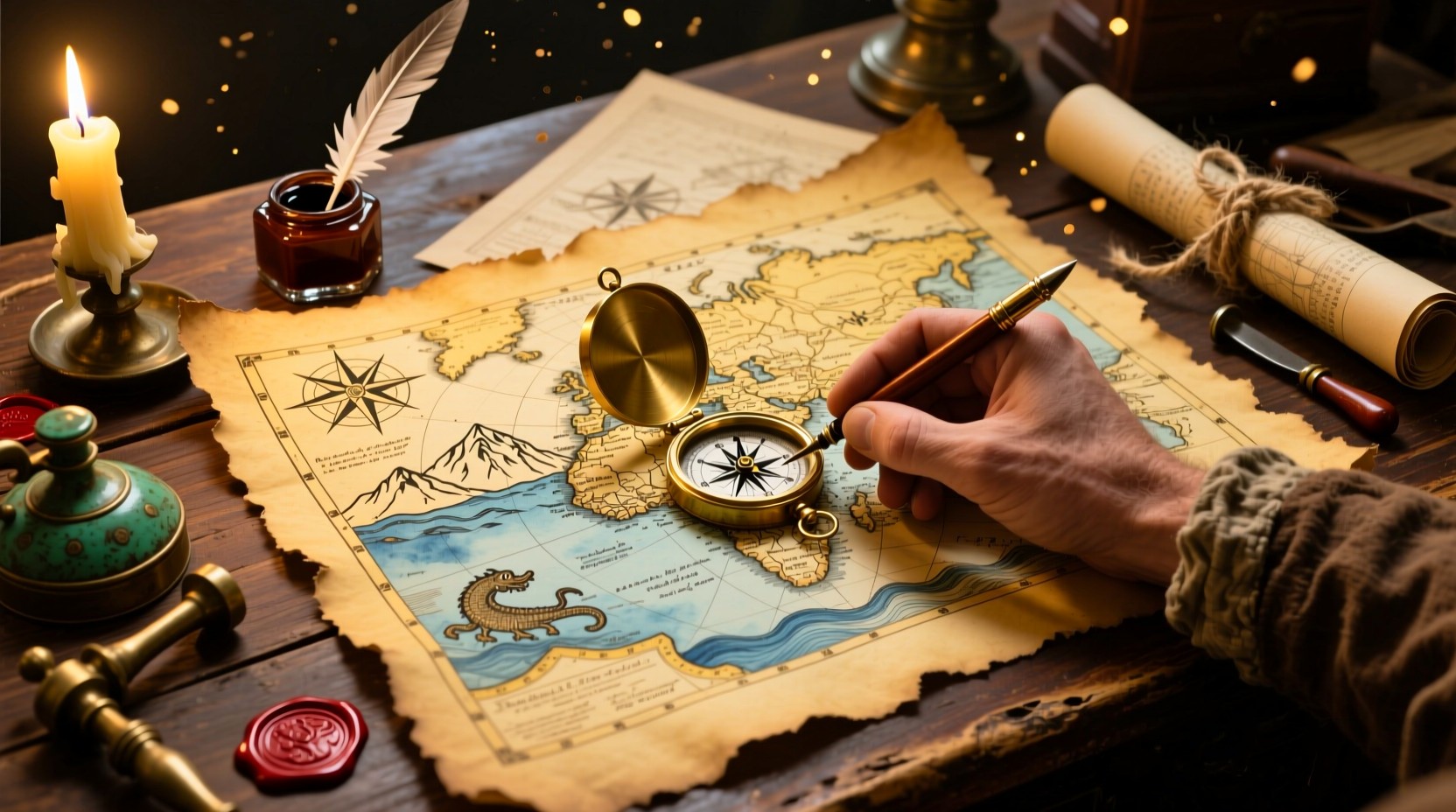 Free Ancient Cartographer's Craft Photo - Cartography, Parchment ...