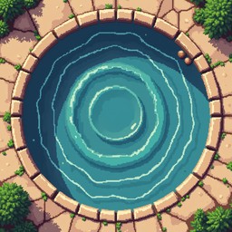Free Rippling Pixel Pond Image - Pixelart, Pond, Ripples | Download at ...