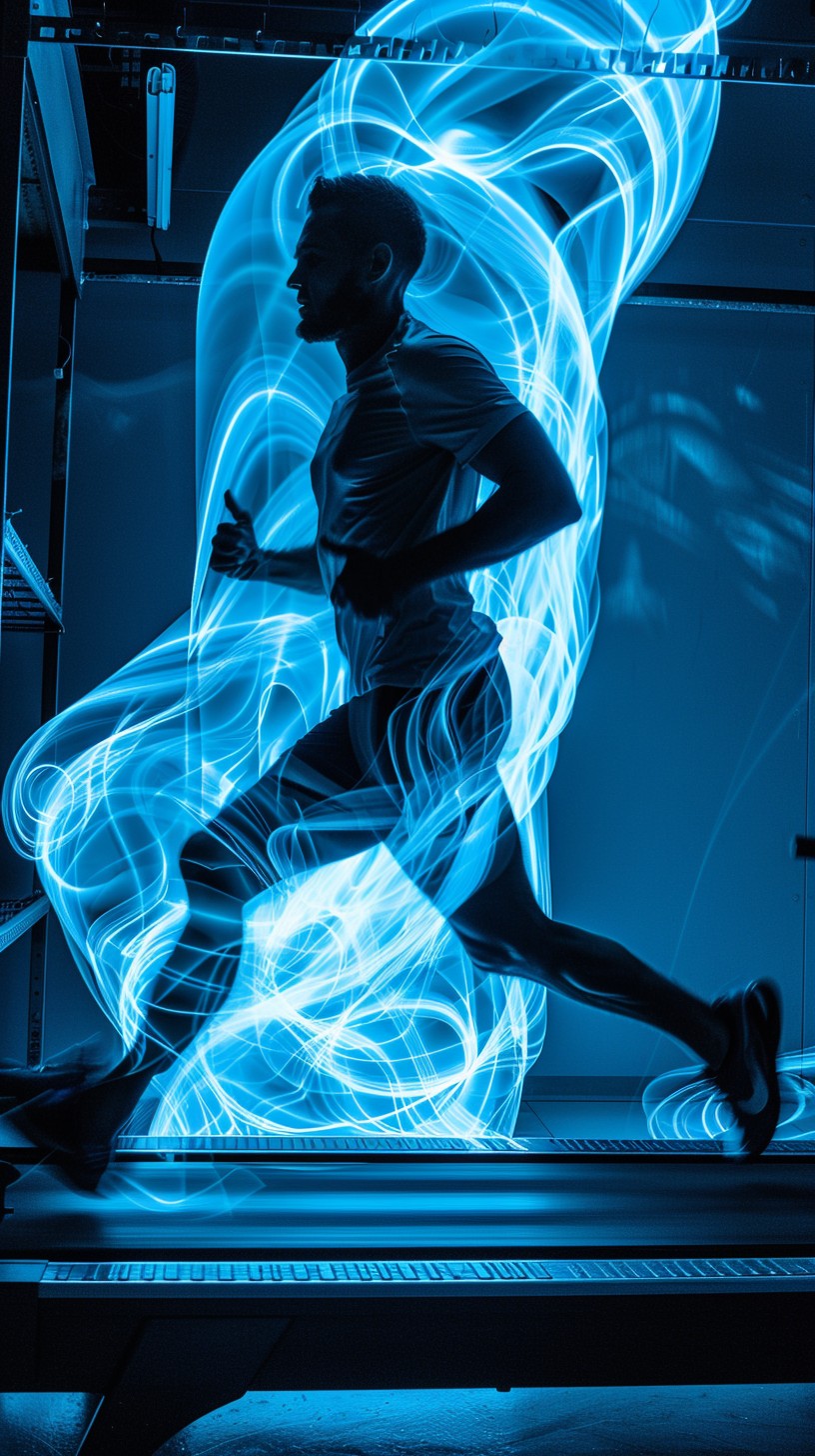 Free Energetic Run Visualization Image - Running, Fitness, Motion ...