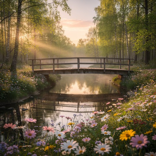 Forest Bridge Spring Free Forest Bridge Sunset Image - Bridge, Stream, Forest | Download at ...
