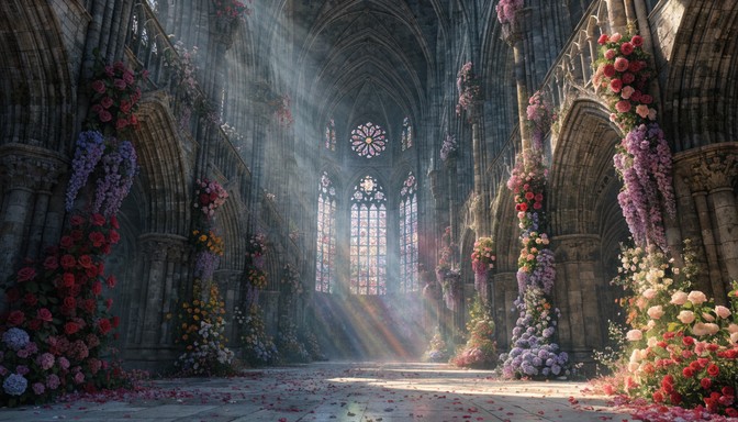 Free Floral Gothic Cathedral Image - Cathedral, Gothic, Flowers ...