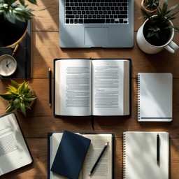 Free Productive Study Space Image - Study, Desk, Workspace | Download ...
