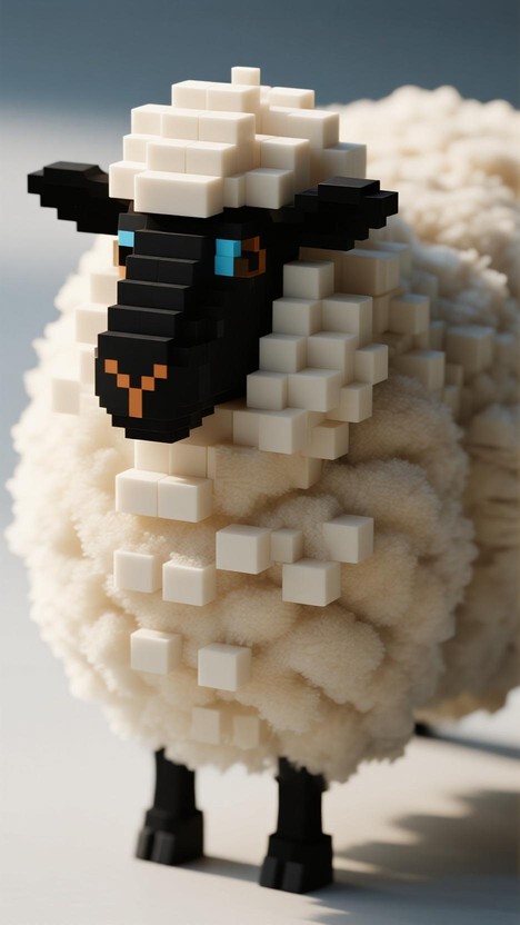 Free Minimalist Sheep Design Image - Sheep, 3d, Minimalist | Download ...