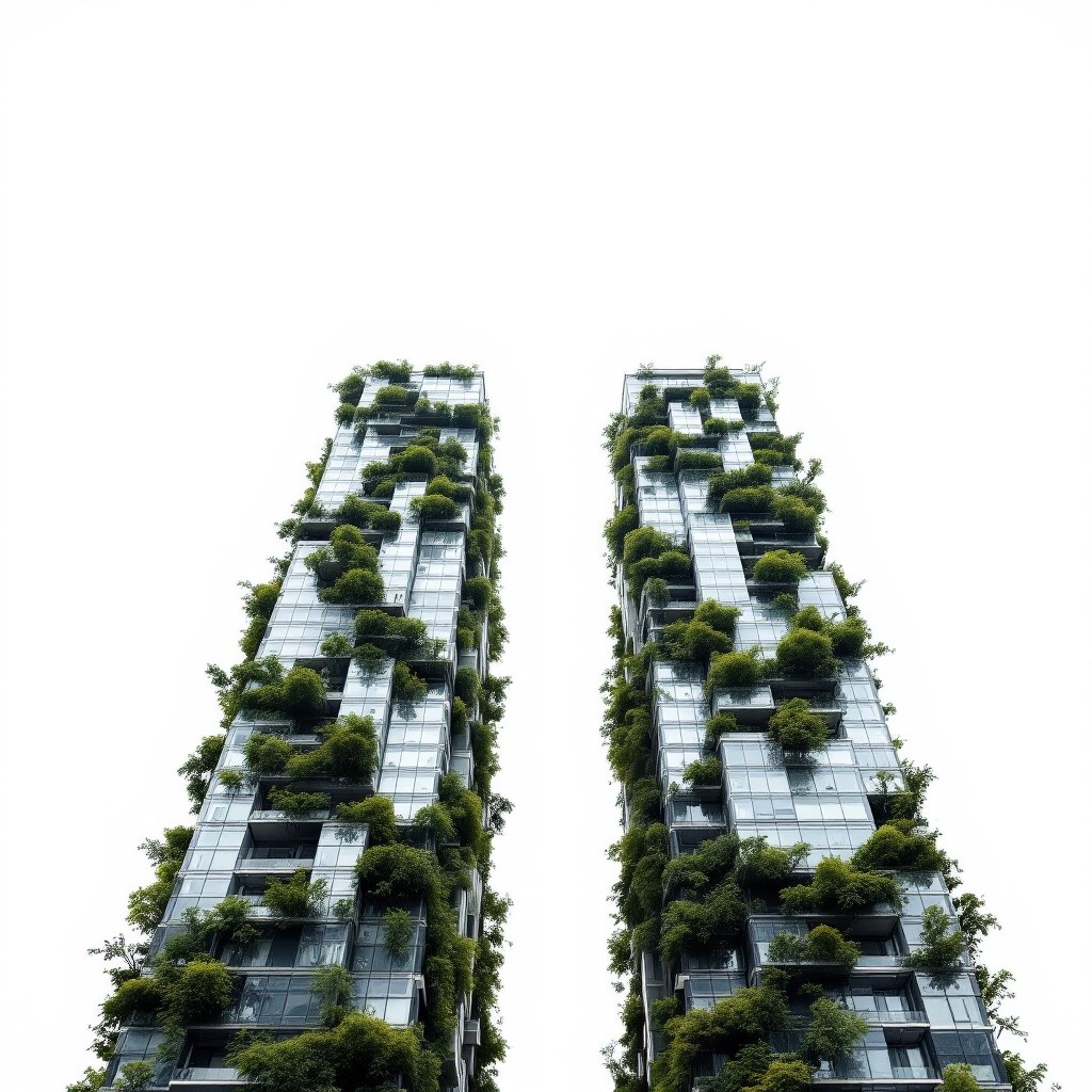 Free Green Towers Rising Image - Architecture, Skyscrapers, Towers ...