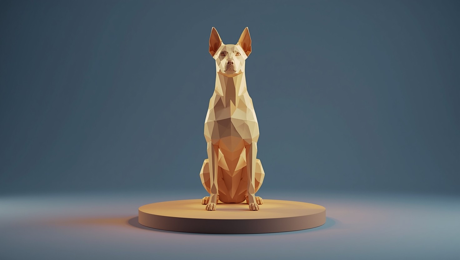 Free Geometric Golden Canine Image - Dog, Canine, Geometric | Download ...