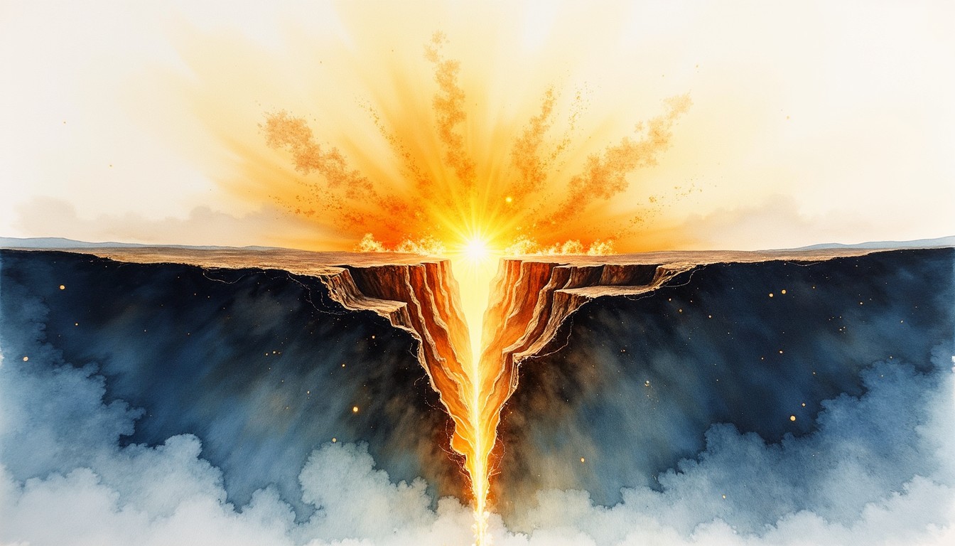 Free Earth's Golden Awakening Image - Tectonic, Fracture, Chasm ...