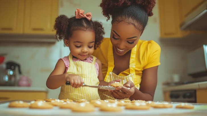 Free Baking Together Happily Image - Baking, Mother, Daughter ...