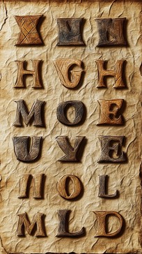 Free Ancient letters embossed Image - Metallic, Letters, Embossed ...