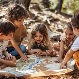 Map Exploring Eyfs Free Kids Exploring Map Image - Children, Outdoors, Map | Download at ...