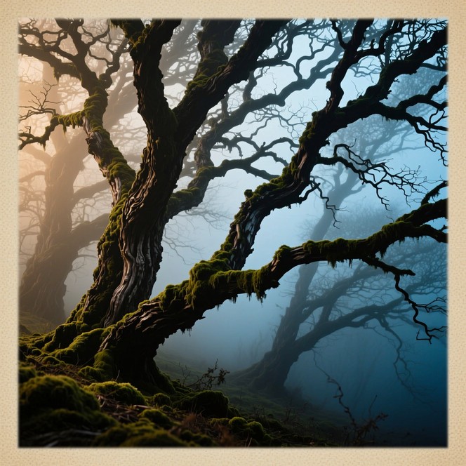 Gnarled Tree Mist Free Ancient Misty Woodland Image - Forest, Misty, Trees | Download at ...