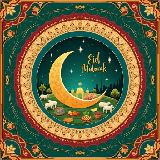 Free Eid Mubarak Celebration Image - Eid, Mubarak, Islamic | Download ...