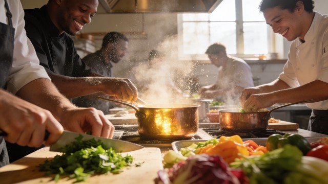 Cooking Alive Free Kitchen Team Energy Image - Kitchen, Chefs, Cooking | Download at ...