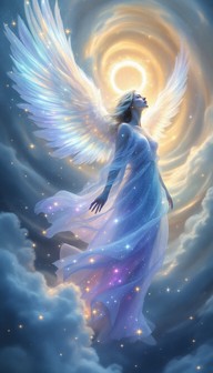 Free Celestial Angel Ascending Image - Angel, Celestial, Divine ...