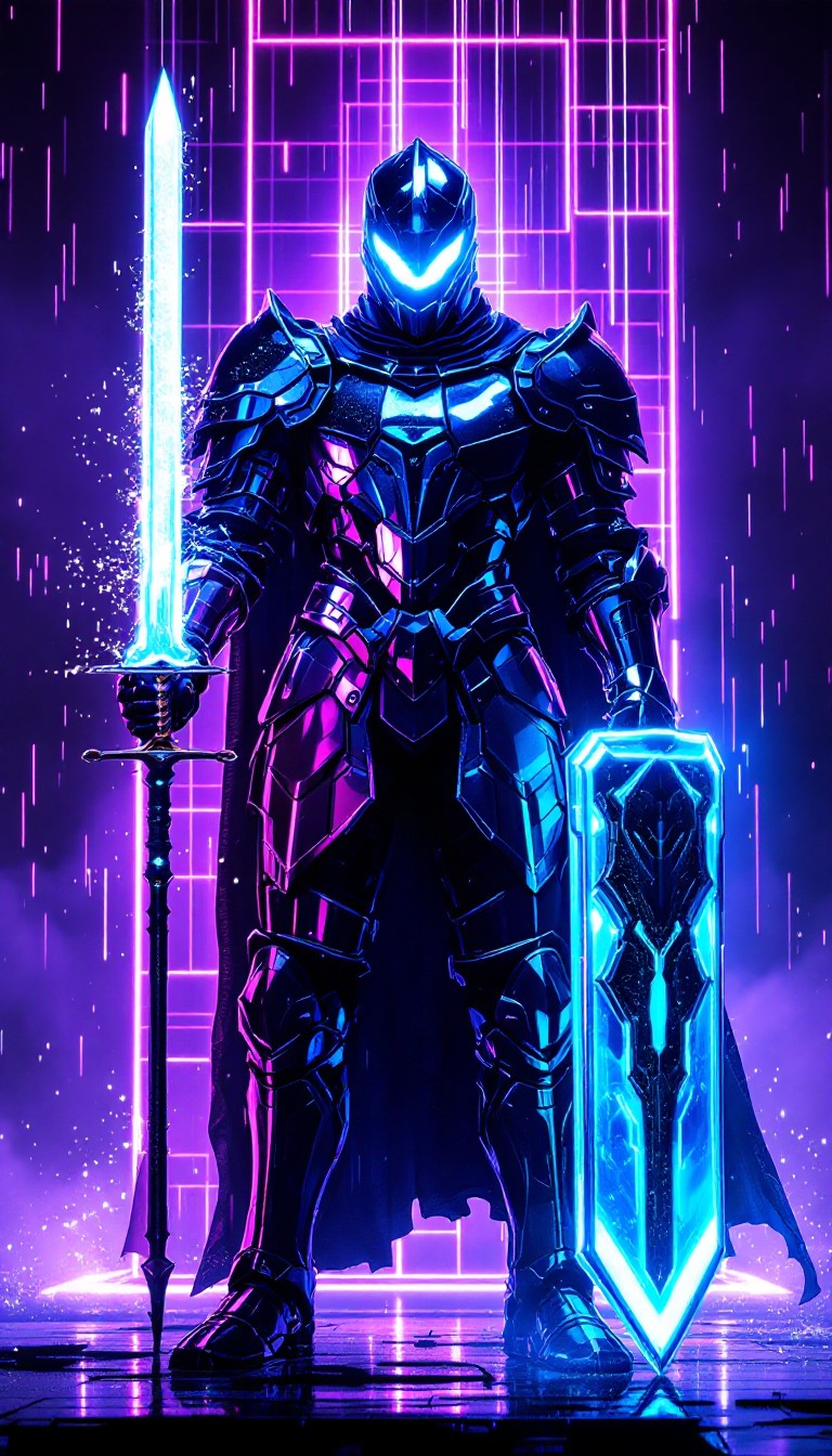 Free Cyber Knight Warrior Image - Cyberpunk, Knight, Warrior | Download ...