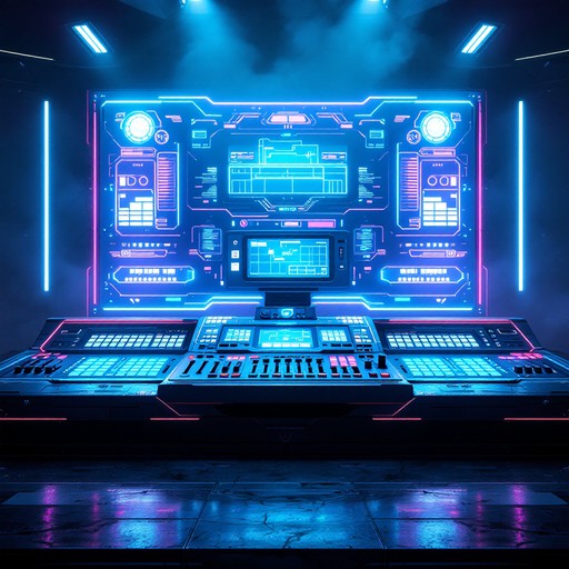 Free Neon Control Station Image - Cyberpunk, Futuristic, Neon ...