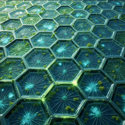 Free Luminous Hexagonal Pathway Image - Futuristic, Hexagonal, Glowing ...