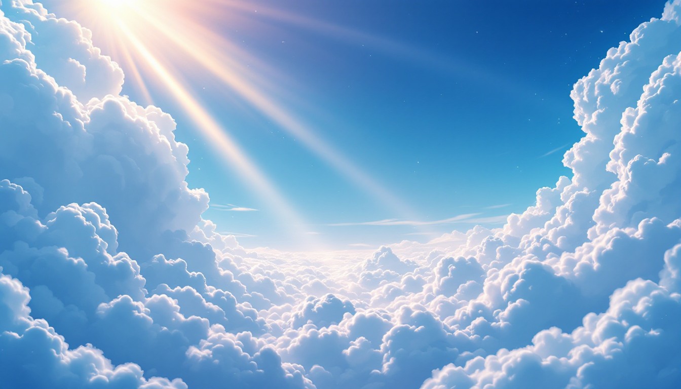 Free Heavenly Light Breaks Image - Clouds, Sunbeams, Sky | Download at ...