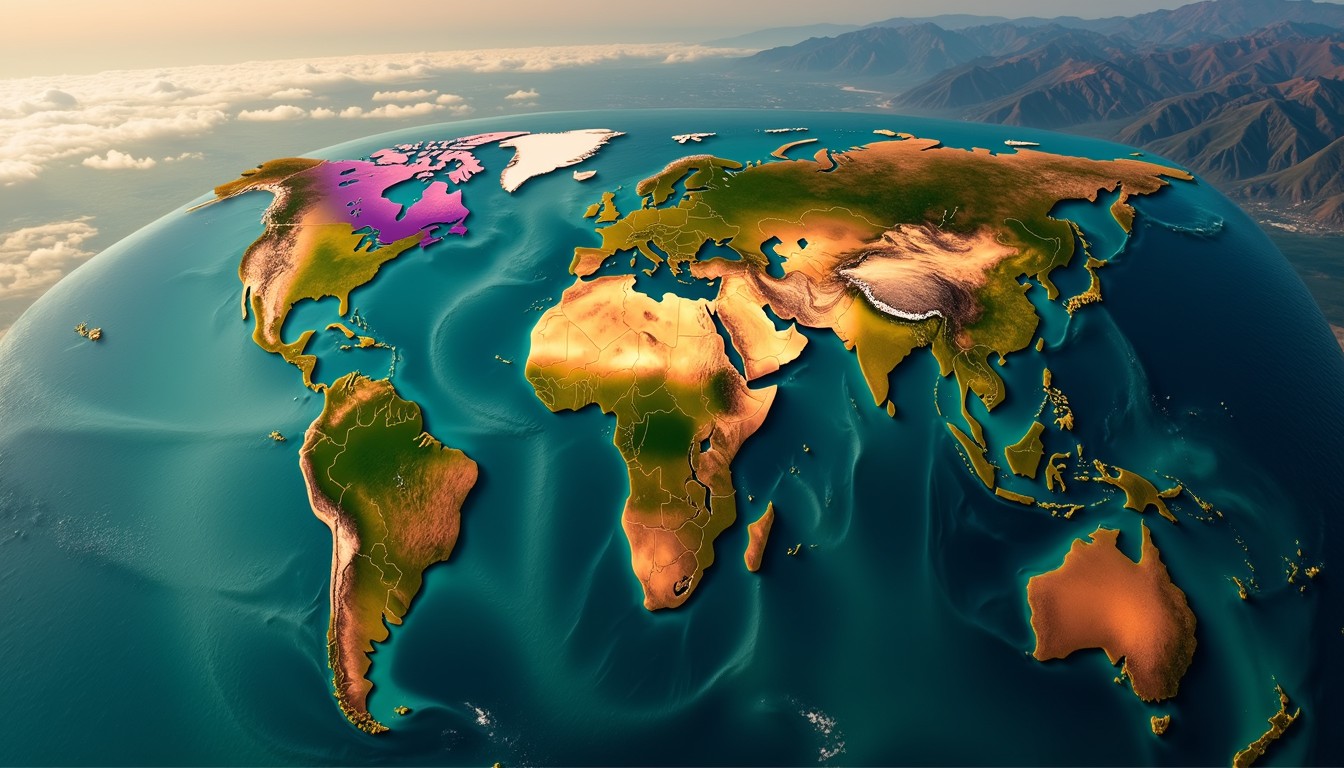 Free Vibrant Earth View Image - Earth, Global, Continents | Download at ...