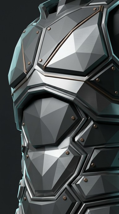 Armor Triangle Design Free Scaled Armor Detail Image - Armor, Metal, Gunmetal | Download at ...