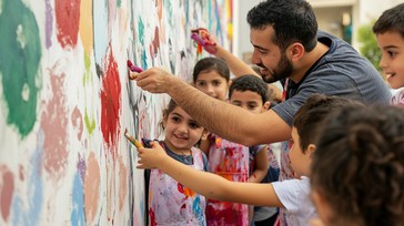 Free Painting a mural Image - Painting, Mural, Children | Download at ...