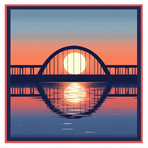 Free Sunset Bridge Reflection Image - Bridge, Sunset, Reflection ...