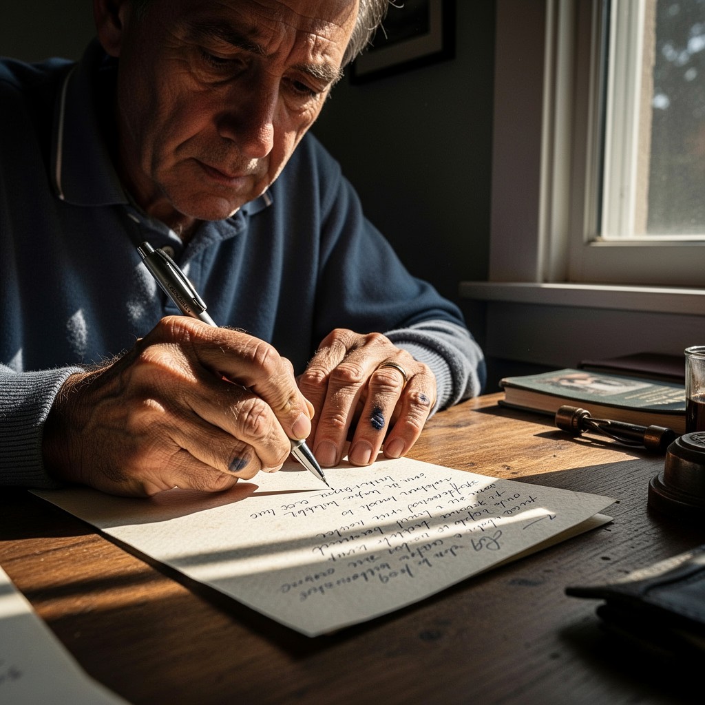 A Man Riting A Letter Free Man Writing Letter Image - Man, Writing, Letter | Download at ...