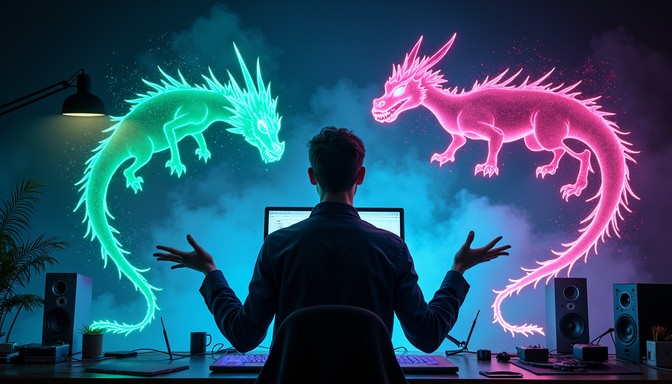 Free Digital Dragon Creator Image | Download at StockCake