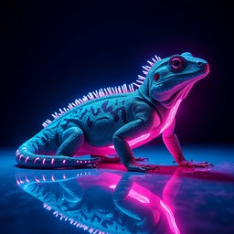 Free Neon Cyber Reptile Image - Cyberpunk, Lizard, Neon | Download at ...