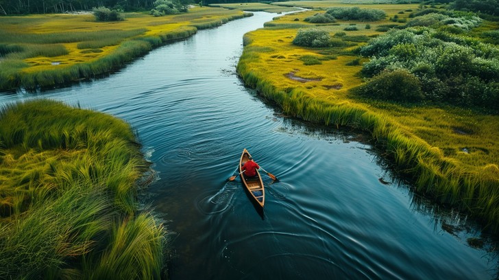 Free Serene Kayaking Adventure Image - Kayaking, Nature, Tranquility ...