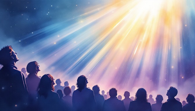 Free Voices Become Light Image - Watercolor, Choir, Spiritual ...