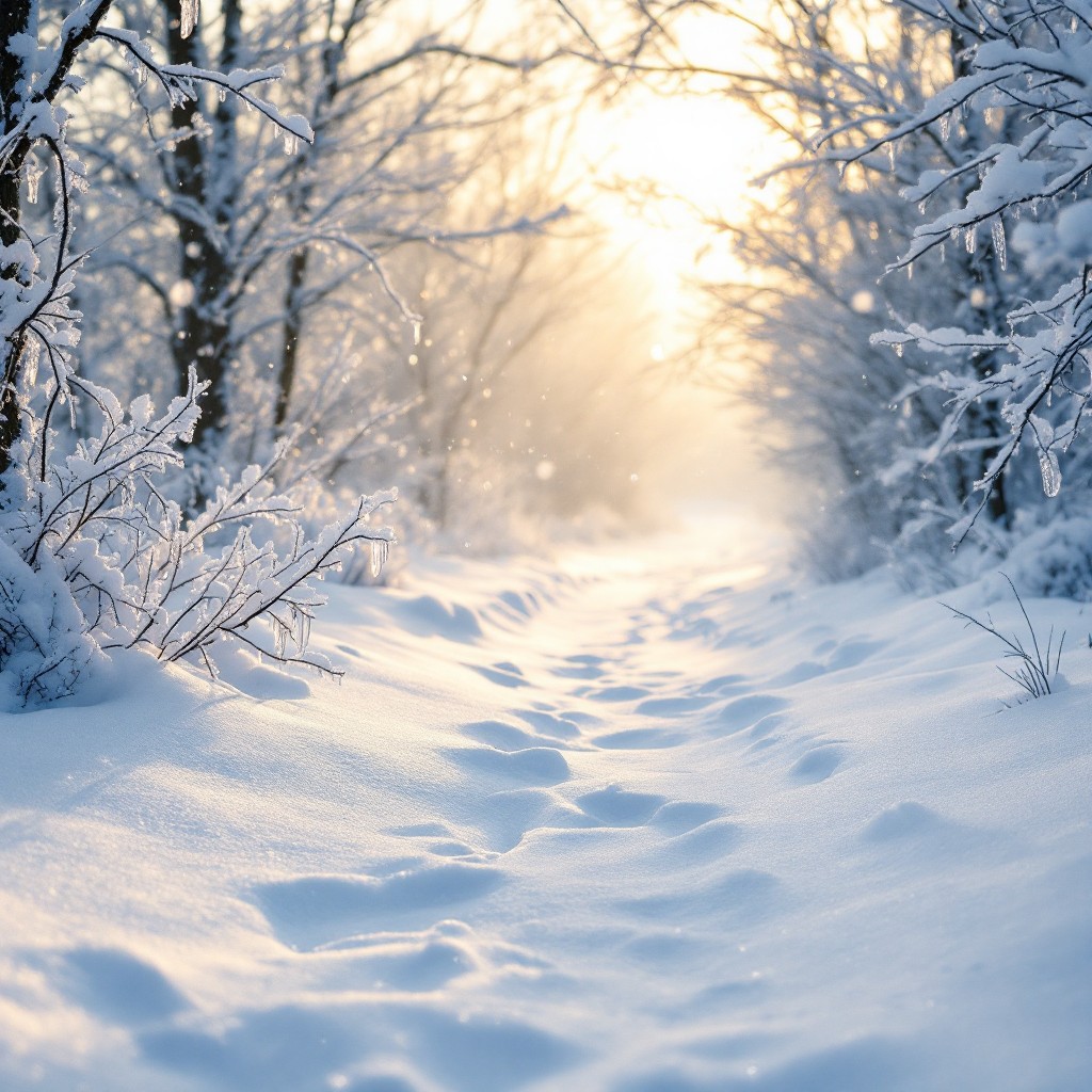 Free Snowy Forest Path Photo - Winter, Snow, Forest | Download at StockCake