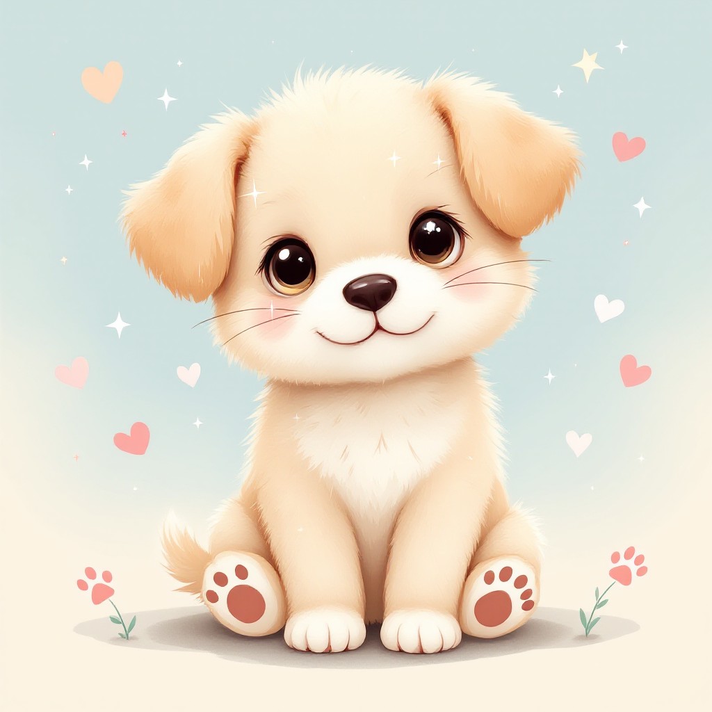 Free Adorable Puppy Illustration Photo - Puppy, Dog, Illustration ...