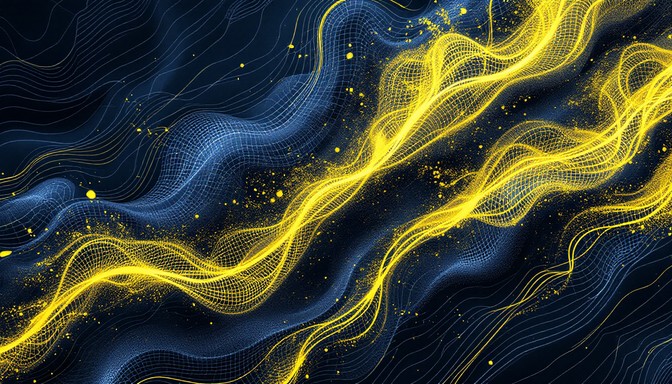 Free Dynamic Yellow Waves Image | Download at StockCake