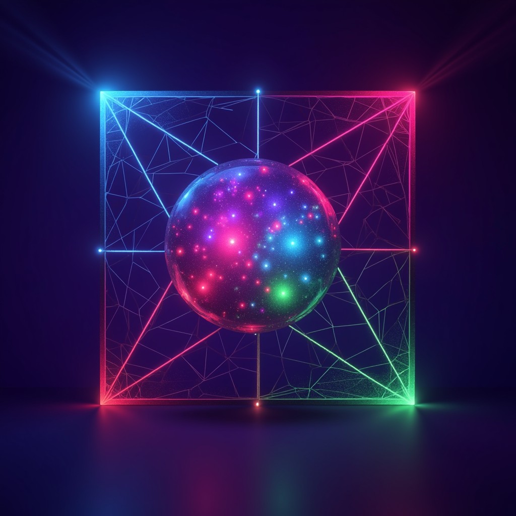 Free Neon Data Sphere Image - Geometric, Digital, Neon | Download at ...