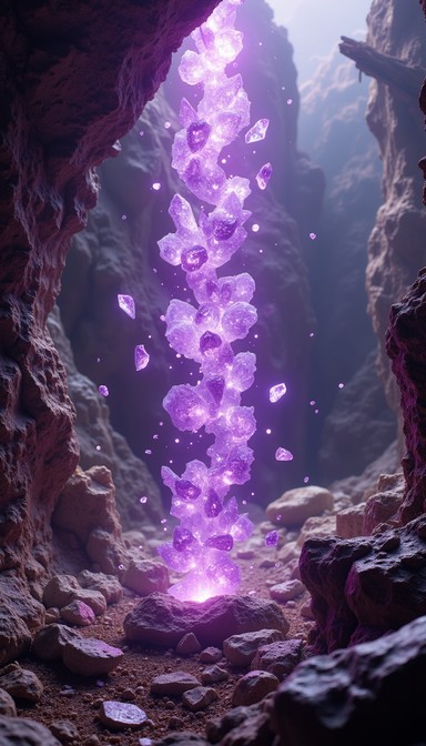 Purple Rocks Chasm Free Crystal Energy Vortex Image | Download at StockCake