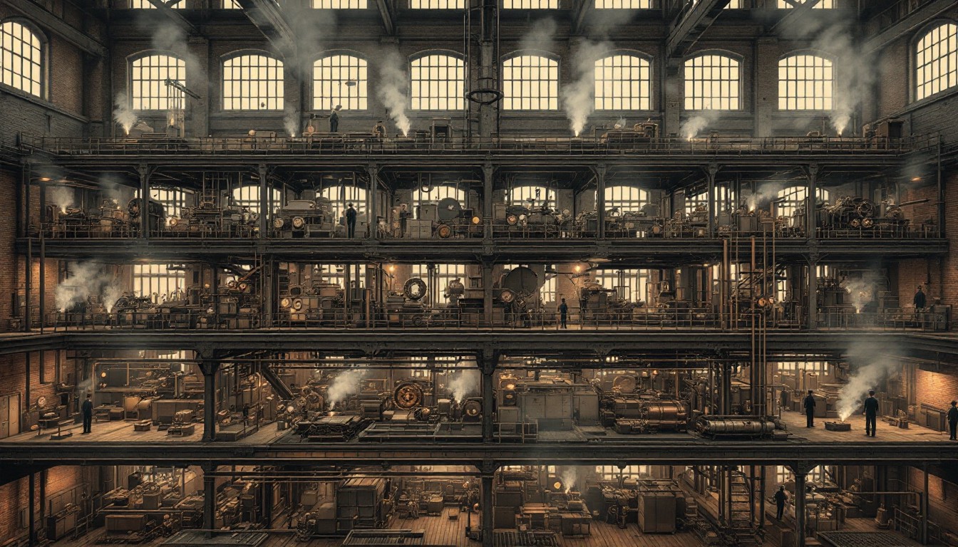 Free Vintage Factory Cross-Section Photo - Factory, Industrial, Vintage ...