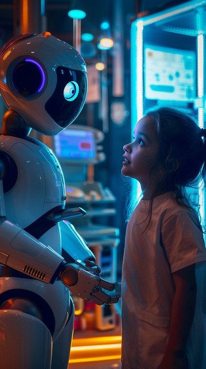 Free Robot Assisting Child Image - Robot, Child, Technology | Download ...