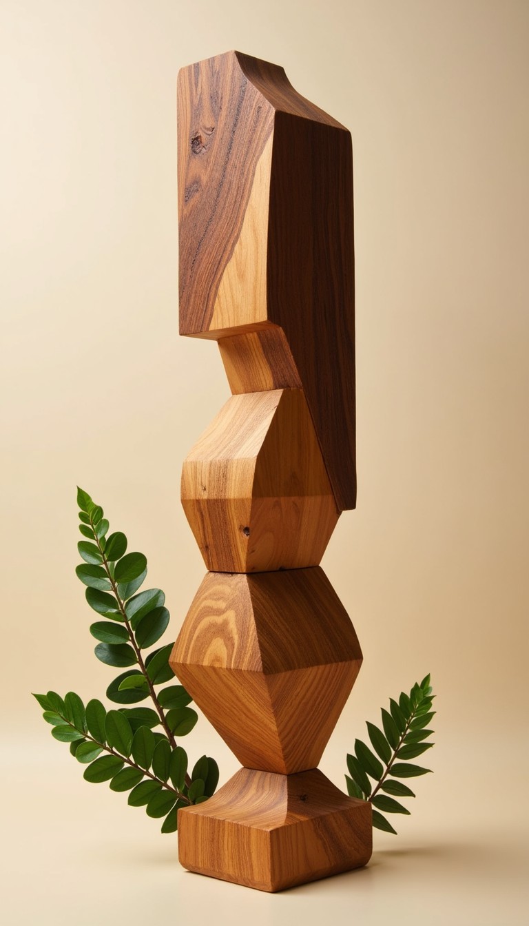 Geometric Handcraft Free Geometric Wooden Sculpture Image - Wooden, Sculpture, Geometric ...