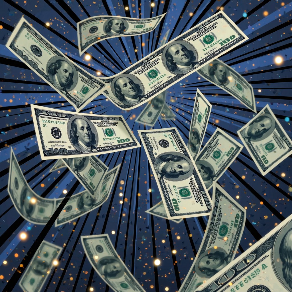 Free Money Raining Down Image - Money, Wealth, Anime | Download at ...