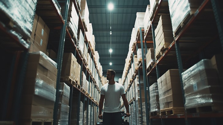 Shelf Check Free Warehouse inventory check Image - Warehouse, Man, Shelves ...