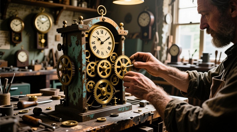 Free Clockmaker's Golden Gears Image - Clockmaker, Timepiece, Gears ...